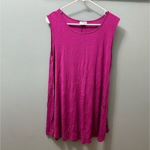 Piko Hot Pink Tunic/ Dress large